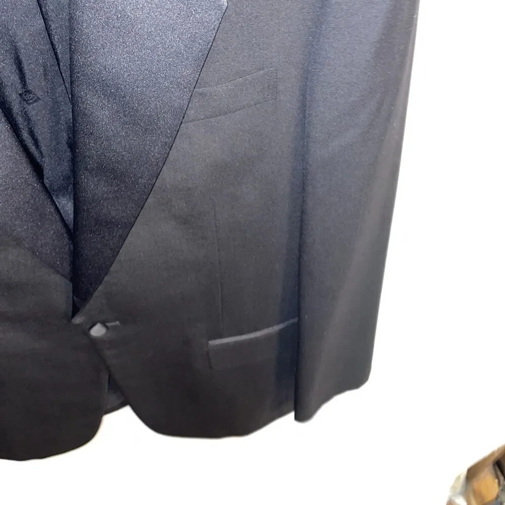 Pierre Balmain Men’s Dress Blazer Size 41R Black Wool Business Formal City